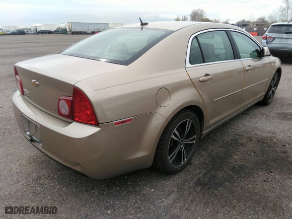 2008 Chevrolet Malibu LT w/2LT with VIN 1G1ZJ57BX8F284117, listed as a IAAI auction lot 41927704 with 170,692 mi miles. Bid and sale history available at carsss.com. Image 4.