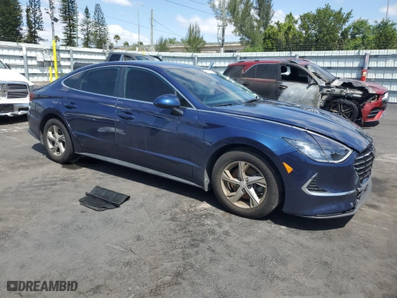 2021 Hyundai Sonata SE with VIN 5NPEG4JA7MH091468, listed as a Copart auction lot 52283885 with 27,103 mi miles and Salvage Title. Bid and sale history available at carsss.com. Image 4.