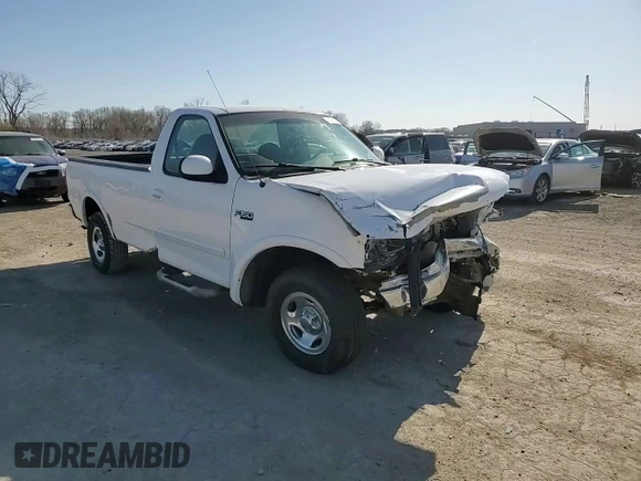 2000 Ford F-150 XL with VIN 1FTZF1825YKB19373, listed as a Copart auction lot 52078555 with 124,452 mi miles and Salvage title. Bid and sale history available at DreamBid. Image 10.