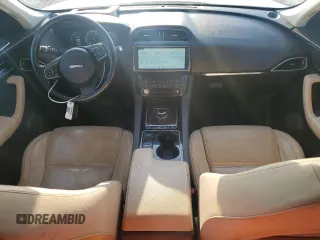 2017 Jaguar F-Pace 35t Prestige with VIN SADCK2BV6HA092480, listed as a Copart auction lot 53429615 with 54,285 mi miles and Salvage Title. Bid and sale history available at DreamBid. Image 8.