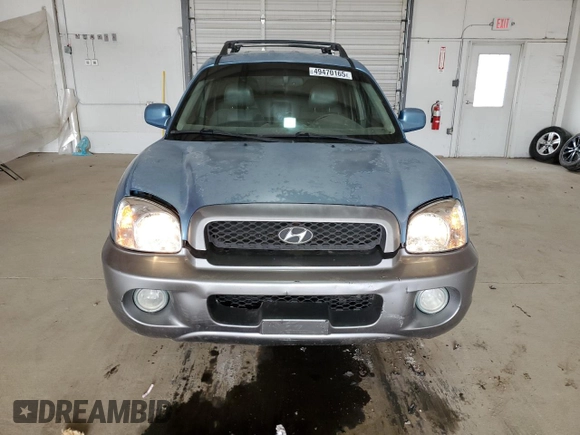 2003 Hyundai Santa Fe LX with VIN KM8SC73E13U559968, listed as a Copart auction lot 49470165 with 103,900 mi miles and Salvage Title. Bid and sale history available at carsss.com. Image 5.