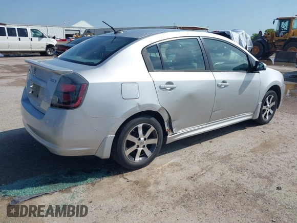 2012 Nissan Sentra S with VIN 3N1AB6AP9CL731565, listed as a IAAI auction lot 42694636 with 198,928 mi miles and . Bid and sale history available at DreamBid. Image 4.