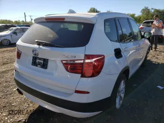 2013 BMW X3 xDrive28i with VIN 5UXWX9C51D0A22839, listed as a Copart auction lot 57217642 with 0 mi miles and Salvage Title. Bid and sale history available at carsss.com. Image 4.