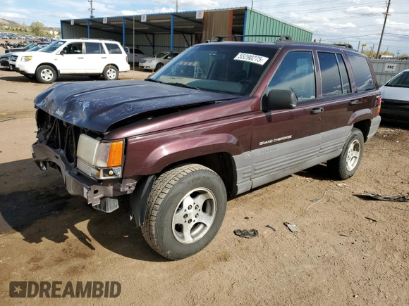 1997 Jeep Grand Cherokee Laredo with VIN 1J4GZ58S1VC747713, listed as a Copart auction lot 55290275 with 159,846 mi miles and Salvage title. Bid and sale history available at DreamBid. Image 1.