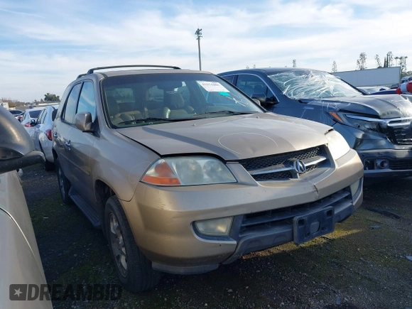 2002 Acura MDX Touring Pkg with VIN 2HNYD18642H516246, listed as a IAAI auction lot 41574486 with 256,108 mi miles. Bid and sale history available at carsss.com. Image 1.