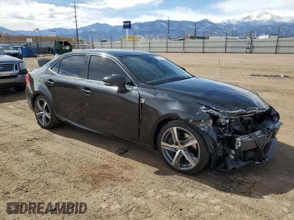 2017 Lexus IS 300 with VIN JTHCM1D29H5018836, listed as a Copart auction lot 49349415 with 76,456 mi miles and Salvage title. Bid and sale history available at DreamBid. Image 4.