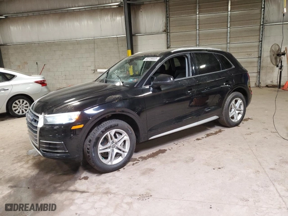 2018 Audi Q5 Premium with VIN WA1ANAFY1J2174801, listed as a Copart auction lot 53709855 with 85,119 mi miles and Salvage Title. Bid and sale history available at carsss.com. Image 1.