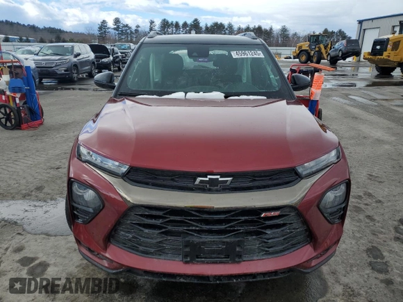 2022 Chevrolet TrailBlazer RS with VIN KL79MTSL8NB080905, listed as a Copart auction lot 45961245 with 42,893 mi miles and Salvage Title. Bid and sale history available at carsss.com. Image 5.