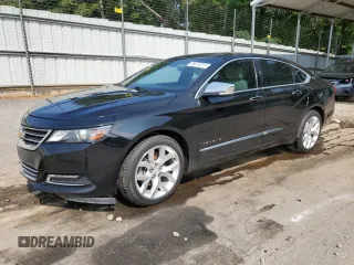 2018 Chevrolet Impala Premier with VIN 2G1125S36J9126222, listed as a Copart auction lot 58518215 with 90,909 mi miles and Salvage title. Bid and sale history available at DreamBid. Image 1.