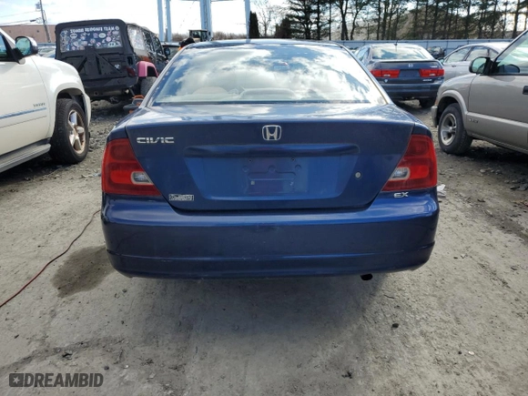 2001 Honda Civic EX with VIN 1HGEM22901L076904, listed as a Copart auction lot 86822364 with 119,978 mi miles and Clean Title. Bid and sale history available at carsss.com. Image 6.