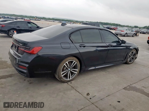 2022 BMW 7 Series 750i xDrive with VIN WBA7U2C0XNCH51378, listed as a Copart auction lot 54385875 with 23,990 mi miles and Clean Title. Bid and sale history available at carsss.com. Image 3.