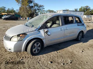 2008 Nissan Quest with VIN 5N1BV28U08N104821, listed as a Copart auction lot 76775434 with 0 mi miles and Non Repairable. Bid and sale history available at carsss.com. Image 1.
