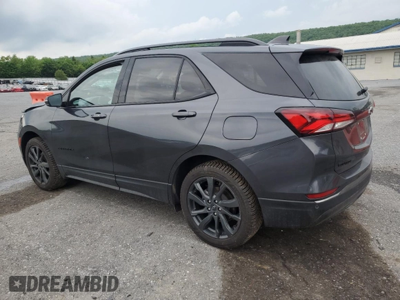 2023 Chevrolet Equinox RS z VIN 3GNAXWEG8PS163126, wystawiony jako Copart lot #57618055 z przebiegiem 45 033 mil mil oraz Szkoda całkowita • Salvage title. Historia ofert i sprzedaży dostępna na DreamBid. Obrazek 2.