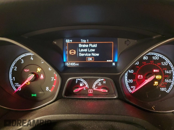 2018 Ford Focus ST with VIN 1FADP3L99JL282007, listed as a Copart auction lot 43141075 with 57,495 mi miles and Salvage Title. Bid and sale history available at DreamBid. Image 9.