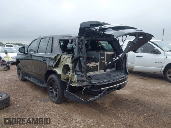 2023 Chevrolet Tahoe Commercial with VIN 1GNSKLED0PR395388, listed as a IAAI auction lot 42194028 with 10,276 mi miles and . Bid and sale history available at DreamBid. Image 3.