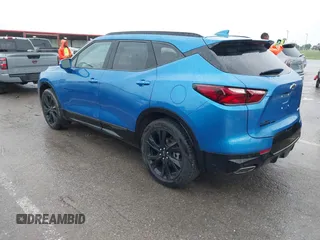 2020 Chevrolet Blazer RS with VIN 3GNKBKRS6LS698542, listed as a IAAI auction lot 42416623 with 46,641 mi miles and . Bid and sale history available at DreamBid. Image 3.