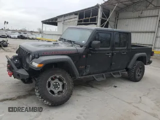 2020 Jeep Gladiator Rubicon with VIN 1C6JJTBG1LL147385, listed as a Copart auction lot 46136215 with 33,814 mi miles and Clean Title. Bid and sale history available at DreamBid. Image 1.