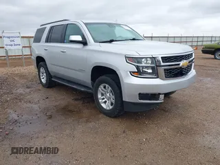 2019 Chevrolet Tahoe LT with VIN 1GNSKBKC9KR158798, listed as a IAAI auction lot 41950238 with 157,360 mi miles and . Bid and sale history available at DreamBid. Image 1.