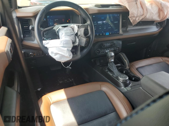 2024 Ford Bronco Outer Banks with VIN 1FMEE8BP0RLA31725, listed as a Copart auction lot 60918675 with 10,452 mi miles and Salvage title. Bid and sale history available at DreamBid. Image 8.