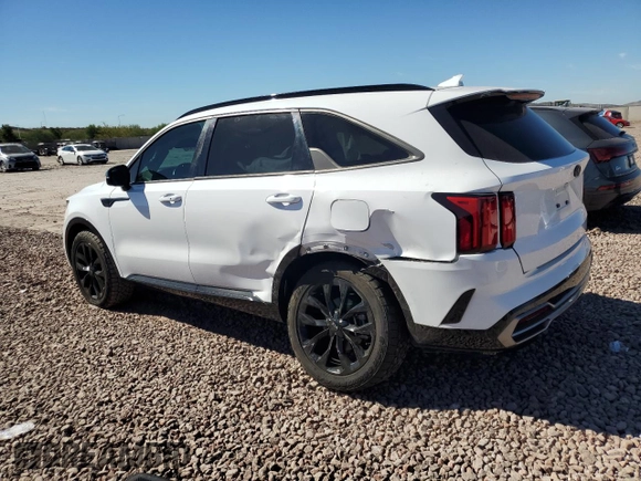 2021 Kia Sorento SX Prestige X-Line with VIN 5XYRKDLF2MG016354, listed as a Copart auction lot 77501394 with 95,352 mi miles and Salvage Title. Bid and sale history available at carsss.com. Image 2.