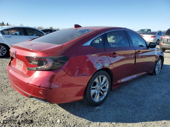 2019 Honda Accord Sedan LX 1.5T with VIN 1HGCV1F14KA042805, listed as a Copart auction lot 41801175 with 74,266 mi miles and Salvage Title. Bid and sale history available at carsss.com. Image 3.