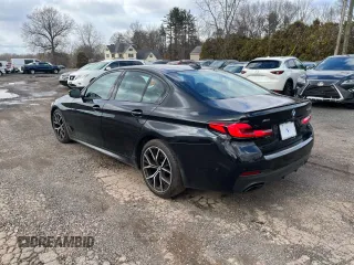 2023 BMW 5 Series 540i xDrive with VIN WBA73BJ06PWX86780, listed as a Copart auction lot 48510235 with 87,477 mi miles and Clean Title. Bid and sale history available at carsss.com. Image 2.