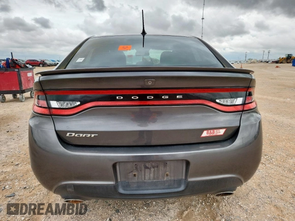 2015 Dodge Dart SXT with VIN 1C3CDFBB0FD253697, listed as a Copart auction lot 63331215 with 43,467 mi miles and Salvage title. Bid and sale history available at DreamBid. Image 6.