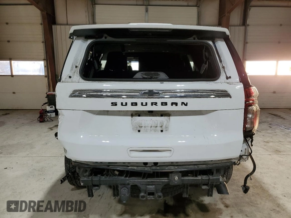 2023 Chevrolet Suburban LS with VIN 1GNSKBKD5PR396230, listed as a Copart auction lot 88690785 with 23,725 mi miles and Salvage title. Bid and sale history available at DreamBid. Image 6.