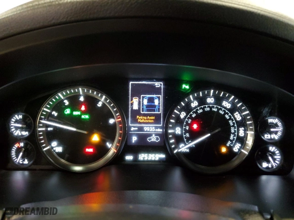 2016 Lexus LX 570 with VIN JTJHY7AX8G4199170, listed as a Copart auction lot 86266914 with 125,359 mi miles and Clean Title. Bid and sale history available at carsss.com. Image 9.