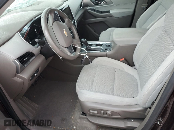 2019 Chevrolet Traverse LT Cloth with VIN 1GNERGKW9KJ201891, listed as a Copart auction lot 58089915 with 71,660 mi miles and Salvage title. Bid and sale history available at DreamBid. Image 7.