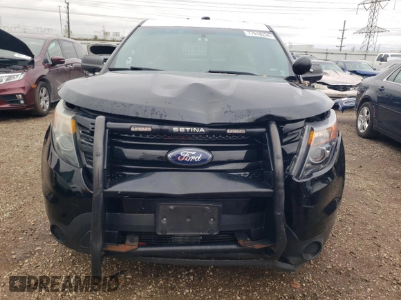 2015 Ford Utility Police Interceptor with VIN 1FM5K8AR5FGA41635, listed as a Copart auction lot 77618234 with 0 mi miles and Salvage Title. Bid and sale history available at carsss.com. Image 5.