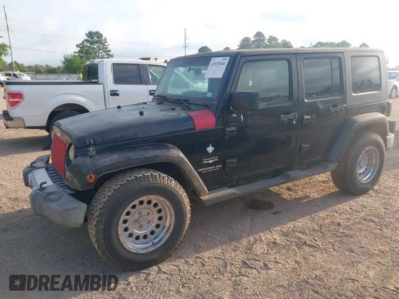 2008 Jeep Wrangler Unlimited Sahara with VIN 1J4GB591X8L523581, listed as a IAAI auction lot 42035446 with 200,570 mi miles and . Bid and sale history available at DreamBid. Image 18.
