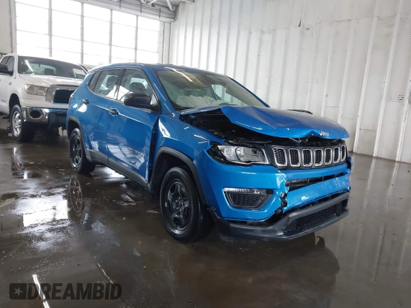 2021 Jeep Compass Sport с VIN 3C4NJCAB8MT510898, выставлен на аукционе IAAI как лот 41973898 с пробегом 57 098 миль миль и . История ставок и продаж доступна на DreamBid. Изображение 1.