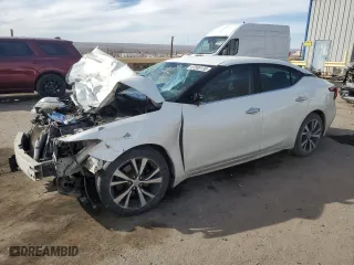 2018 Nissan Maxima S with VIN 1N4AA6AP3JC400396, listed as a Copart auction lot 47595135 with 0 mi miles and Salvage Title. Bid and sale history available at carsss.com. Image 1.