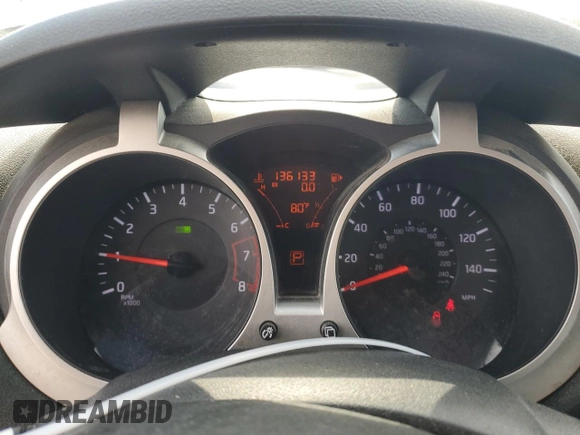 2013 Nissan Juke SV with VIN JN8AF5MV4DT208090, listed as a Copart auction lot 75998254 with 136,133 mi miles and Salvage Title. Bid and sale history available at carsss.com. Image 9.