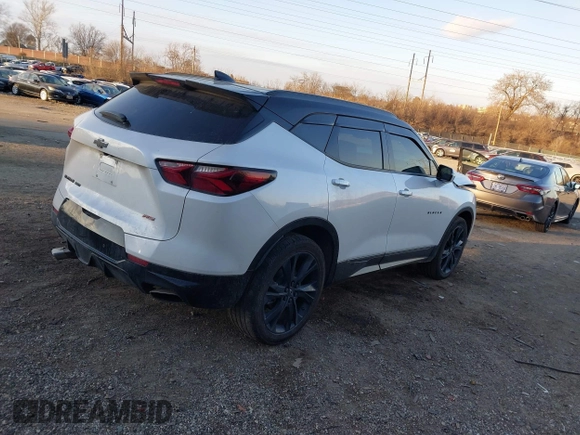 2022 Chevrolet Blazer RS with VIN 3GNKBKRS8NS214678, listed as a IAAI auction lot 41307953 with 23,114 mi miles and . Bid and sale history available at DreamBid. Image 4.