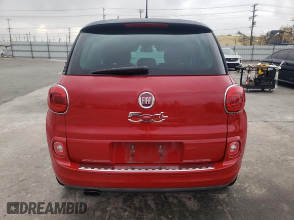2015 FIAT 500L Lounge with VIN ZFBCFACH1FZ030599, listed as a Copart auction lot 75400814 with 94,580 mi miles and Clean Title. Bid and sale history available at carsss.com. Image 6.