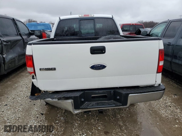 2006 Ford F-150 XL with VIN 1FTPW14V66FB24692, listed as a Copart auction lot 42327125 with 0 mi miles and Salvage Title. Bid and sale history available at carsss.com. Image 6.