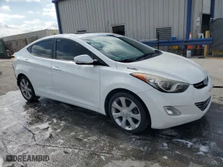 2013 Hyundai Elantra GLS with VIN 5NPDH4AEXDH410969, listed as a Copart auction lot 53023325 with 105,032 mi miles and Salvage Title. Bid and sale history available at carsss.com. Image 4.