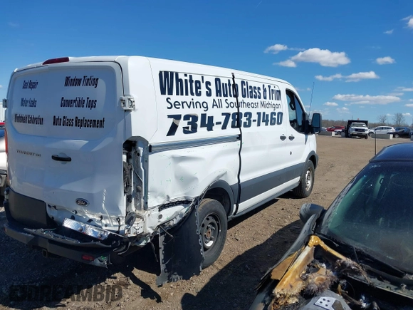 2017 Ford Transit with VIN 1FTYE1YM2HKB34459, listed as a IAAI auction lot 42059820 with 215,646 mi miles and . Bid and sale history available at DreamBid. Image 4.
