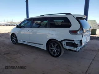 2017 Toyota Sienna SE with VIN 5TDXZ3DC4HS830936, listed as a Copart auction lot 62111205 with 154,665 mi miles and Salvage title. Bid and sale history available at DreamBid. Image 2.