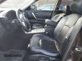 2007 Infiniti FX35 with VIN JNRAS08W07X205911, listed as a Copart auction lot 80890194 with 0 mi miles and Salvage Title. Bid and sale history available at carsss.com. Image 7.
