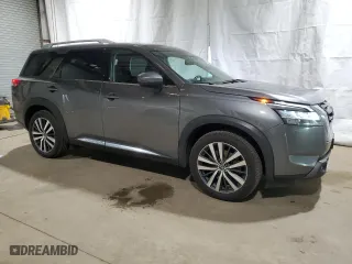2022 Nissan Pathfinder Platinum with VIN 5N1DR3DK9NC232358, listed as a Copart auction lot 50092585 with 61,426 mi miles and Clean Title. Bid and sale history available at carsss.com. Image 4.