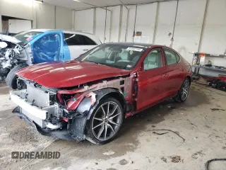 2022 Genesis G70 2.0T with VIN KMTG34TA5NU091818, listed as a Copart auction lot 54402744 with 31,531 mi miles and Salvage Title. Bid and sale history available at carsss.com. Image 1.