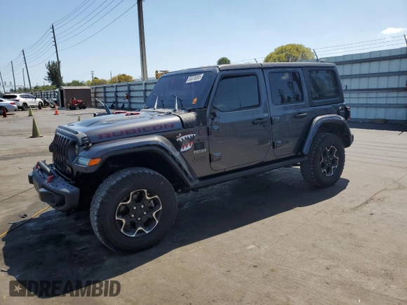 2020 Jeep Wrangler Unlimited Rubicon with VIN 1C4HJXFN6LW253546, listed as a Copart auction lot 53378095 with 71,826 mi miles and Clean Title. Bid and sale history available at carsss.com. Image 1.