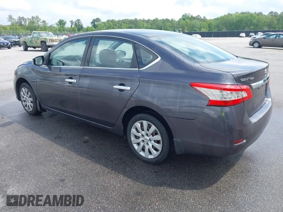2014 Nissan Sentra S with VIN 3N1AB7AP9EL687513, listed as a IAAI auction lot 42116905 with 148,826 mi miles and . Bid and sale history available at DreamBid. Image 3.