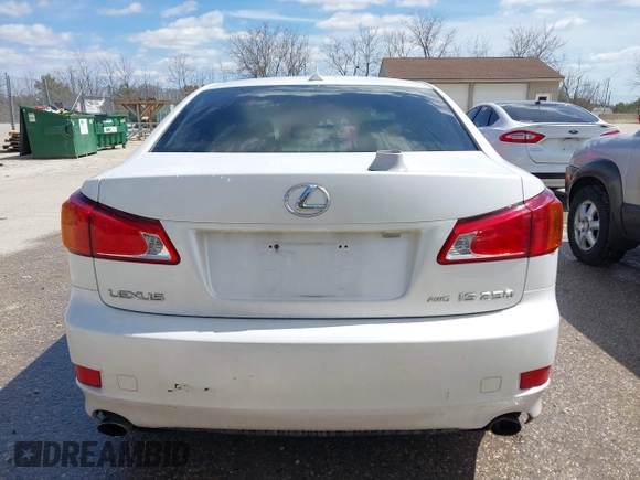 2009 Lexus IS with VIN JTHCK262095035485, listed as a IAAI auction lot 42015619 with 204,518 mi miles. Bid and sale history available at carsss.com. Image 16.