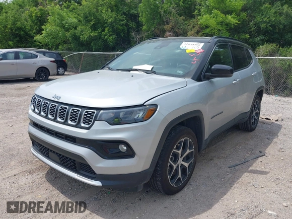 2024 Jeep Compass Limited with VIN 3C4NJDCN0RT113691, listed as a IAAI auction lot 42054160 with 24,431 mi miles and . Bid and sale history available at carsss.com. Image 17.