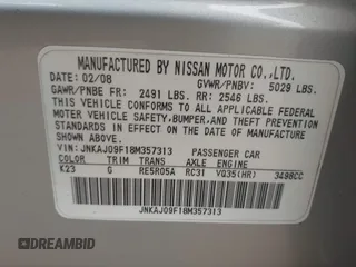 2008 Infiniti EX Journey с VIN JNKAJ09F18M357313, выставлен на аукционе IAAI как лот 42515565 с пробегом 159 634 миль миль и . История ставок и продаж доступна на DreamBid. Изображение 9.