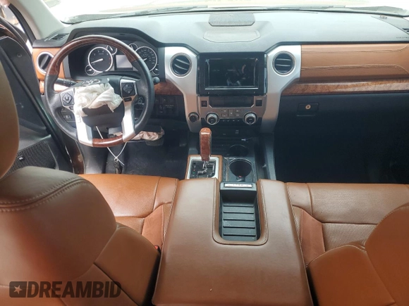 2017 Toyota Tundra Platinum with VIN 5TFAY5F10HX606671, listed as a Copart auction lot 58324935 with 137,112 mi miles and Salvage title. Bid and sale history available at DreamBid. Image 8.